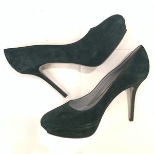 SERGIO ROSSI Suede Pointy Toe Heels Sz 39